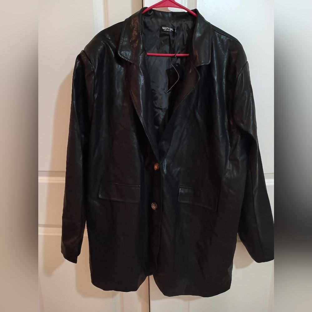 Nasty gal faux leather jacket
